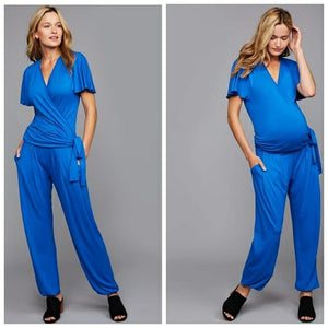 Relaxed Fit Maternity/ Nursing Jumpsuit
